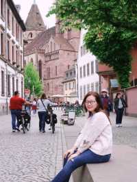 Beautiful city at the border between Germany and France