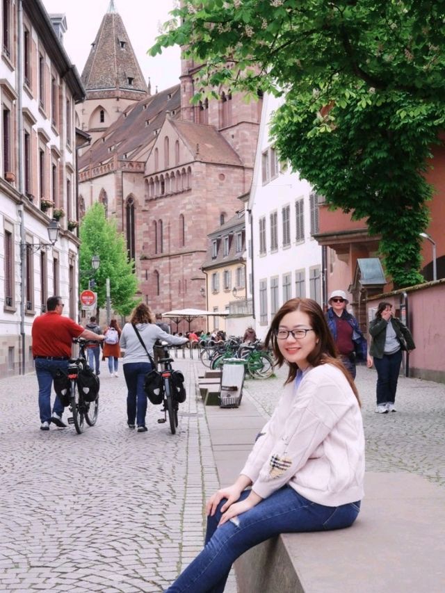 Beautiful city at the border between Germany and France