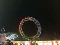 點亮希望光，百花盛放夜景  