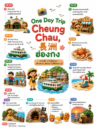 一日遊 – 長洲 (Cheung Chau)