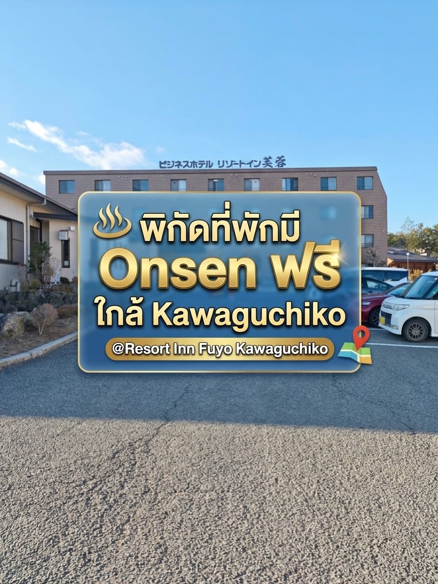 พิกัดที่พัก ใกล้ๆ Kawaguchiko Lake และมี Onsen ฟรี