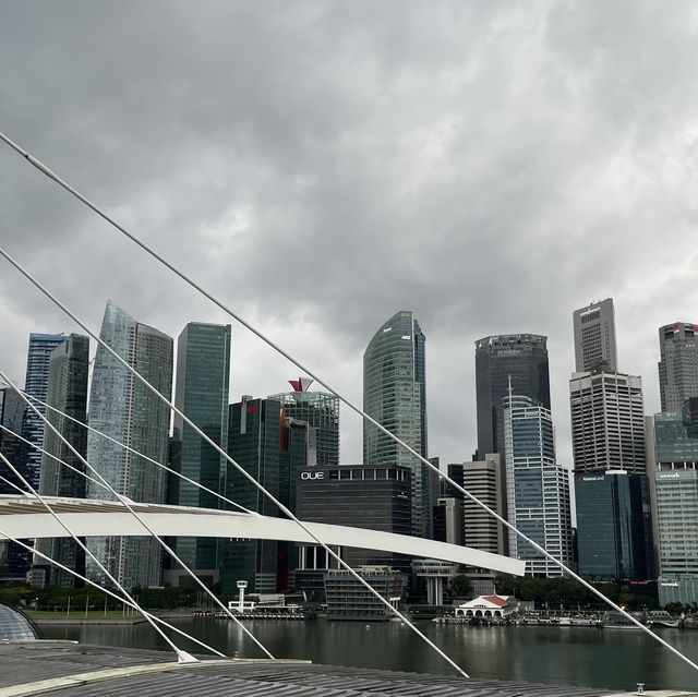Spectacular light show at Marina Bay