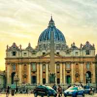 Golden hour at Vatican City 