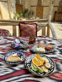 Spring Mornings in Bukhara – Breakfast on the Terrace