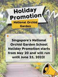 Free entry to the National Orchid Garden! 🆓🎫