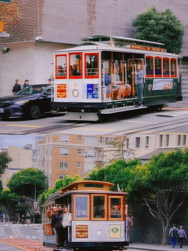 舊金山｜自帶電影感的叮叮車隨手出片