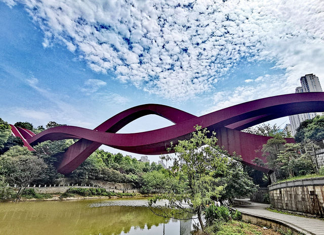 長沙網紅打卡地｜梅溪湖中國結橋
