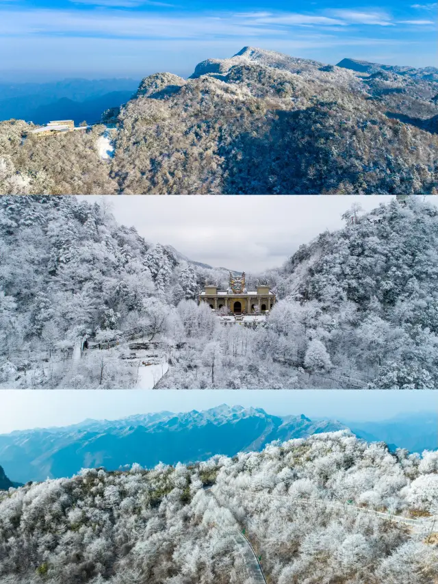 成都の周辺旅行 | 都市の騒音から離れて、九皇山で雪原を探検しましょう 成都の周辺で雪遊びはどこですか？ 間違いなく、九皇山が私の一択です！ ここで