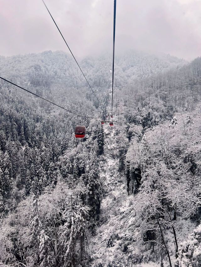 成都周邊，人少雪多，美呆了