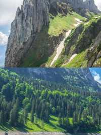 夏天的瑞士阿爾卑斯山脈就是人間仙境