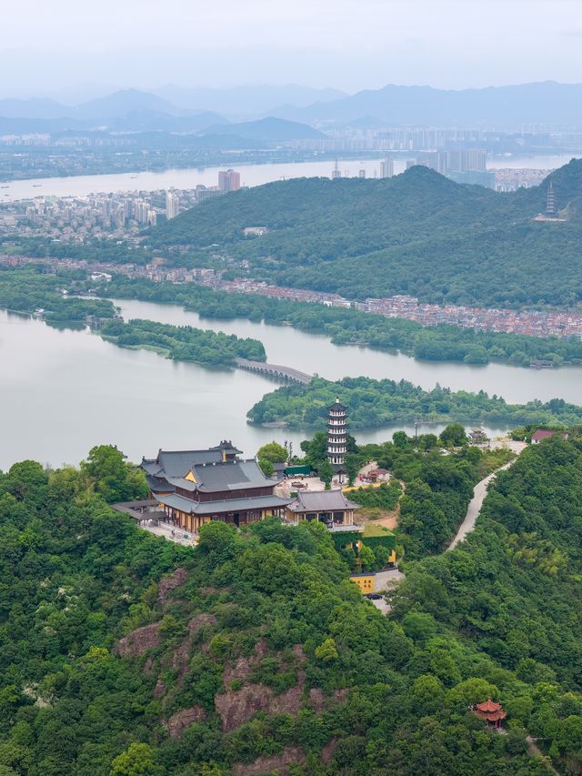 杭州湘湖徒步登山路線,視角絕美不輸西湖。