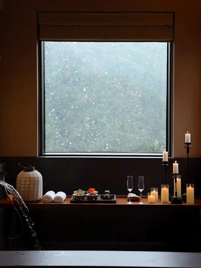 류양에서! 프라이빗 온천이 있는 민박이 정말정말 편안해요!!