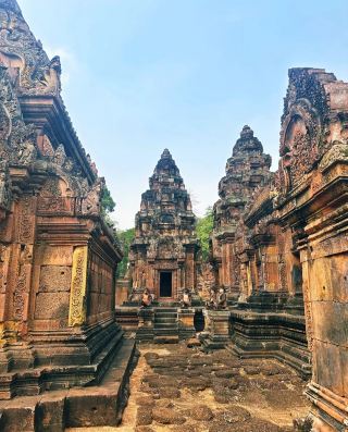 My favorite part of Angkor Wat is the Banteay Srei Temple