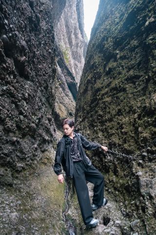 안후이성 서부 대협곡에서 '도굴일지'를 찍었습니다