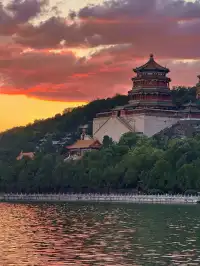 7.29北京暴雨後頤和園昆明湖划船實拍