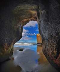 新西蘭南島火爆全網!隧道沙灘重新開放啦