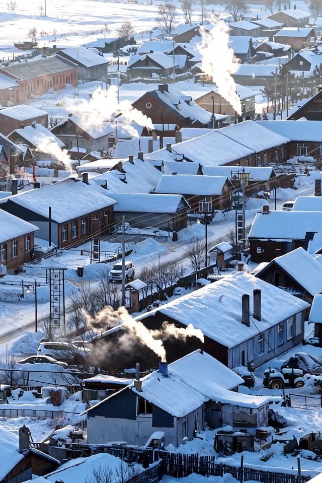 我在漠河看到了幻彩的極光！！