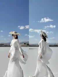 交換一張你在茶卡鹽湖的照片