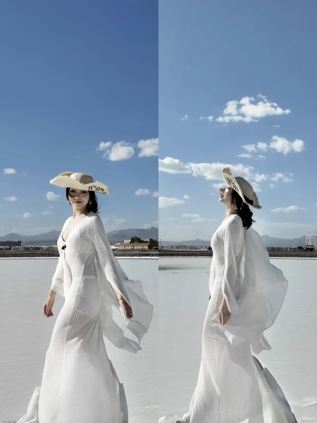 交換一張你在茶卡鹽湖的照片