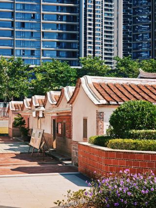 板梅民俗文化公園｜厦門島最大の閩南伝統赤レンガ家屋群
