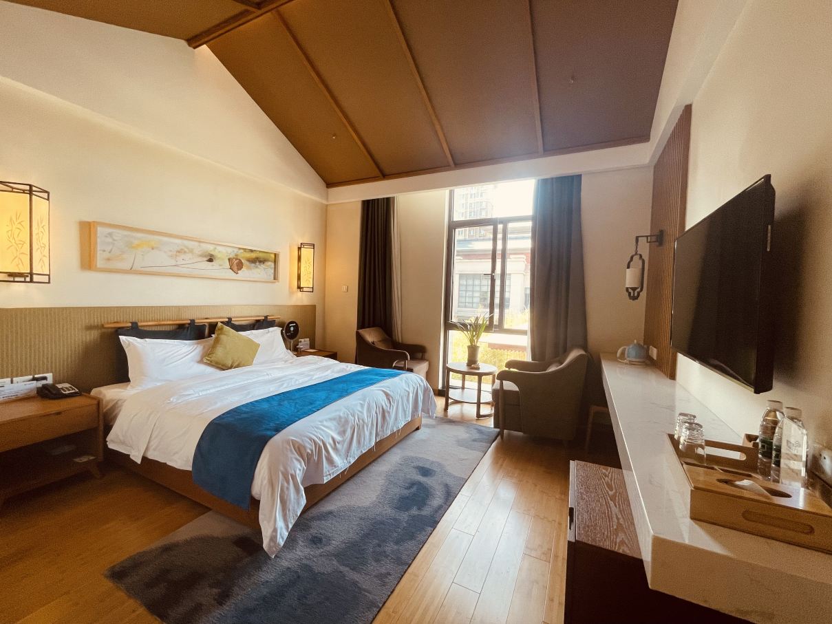 Healing, slow-paced hot spring king room + hot spring access + Qixiu perler bead DIY