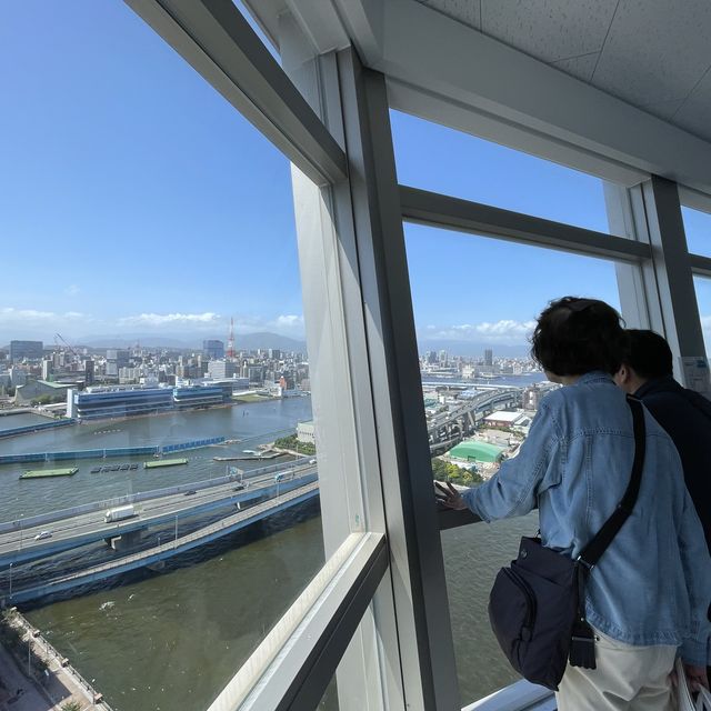 후쿠오카여행코스 하카타 포트타워 전망대는 무료!