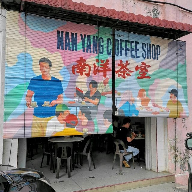 Nostalgic vibe coffee shop in a small town.
