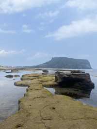 성산일출봉 뷰로 예쁜 사진 찍을 수 있는 해변 : 광치기 해변
