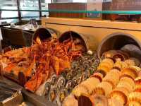 Lunch buffet at Henna lagoon resort 