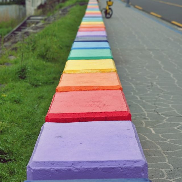 🌈 제주의 파란 하늘 아래 무지개 길을 걷다