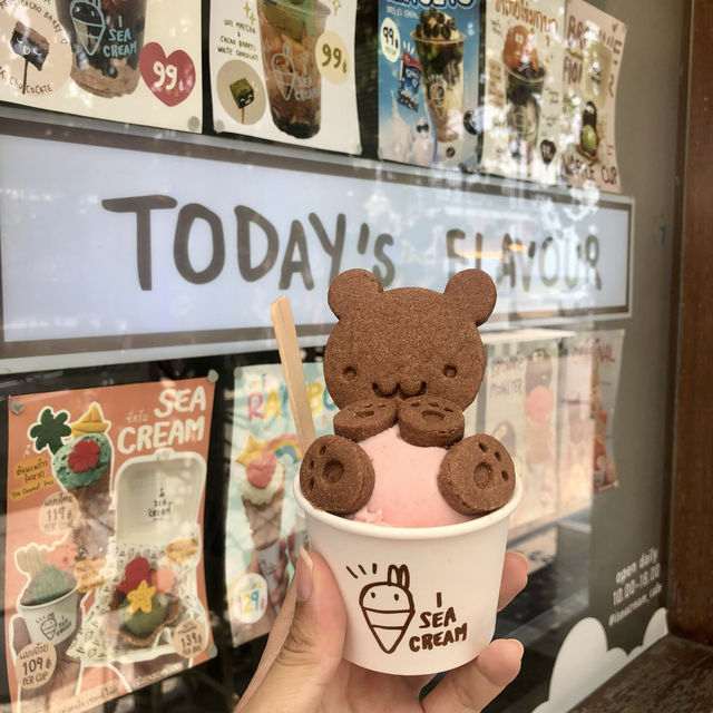 I sea cream ร้านไอศครีมที่บางแสน