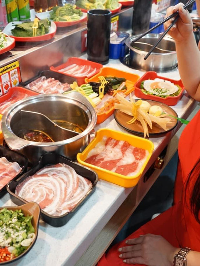 หมาล่าหม้อไฟสายพานหม้อส่วนตัว ใกล้สนามบิน 