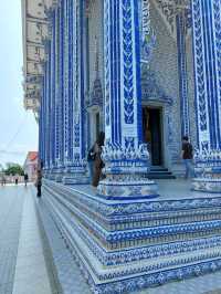 ชมโบสถ์เซรามิกสีน้ำเงิน วัดปากน้ำแขมหนู จันทบุรี