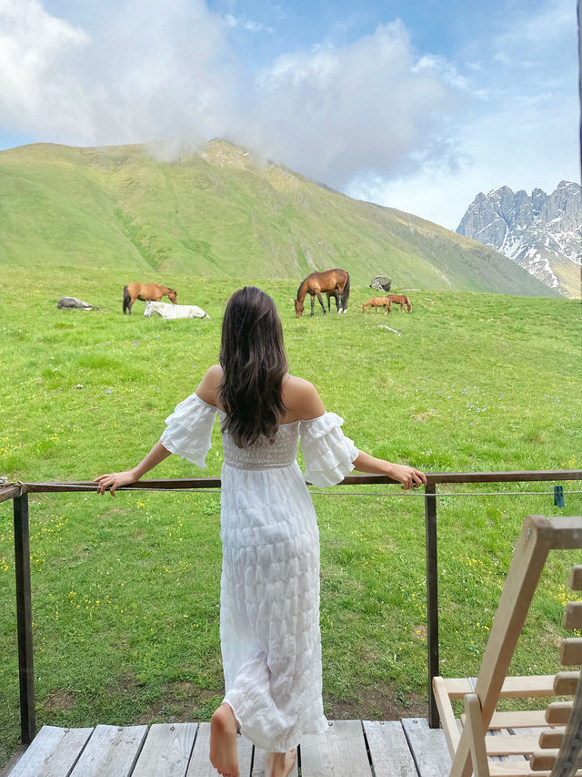 Mountain house in juta 🏔️ 🇬🇪ที่พักจอร์เจีย