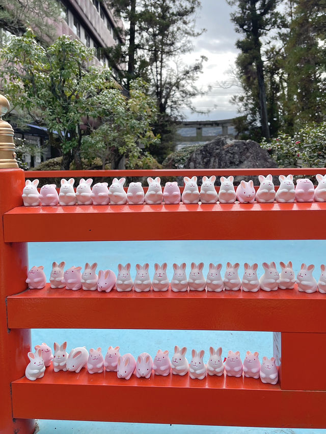 日本京都最可愛的兔子神社-東天王岡崎神社