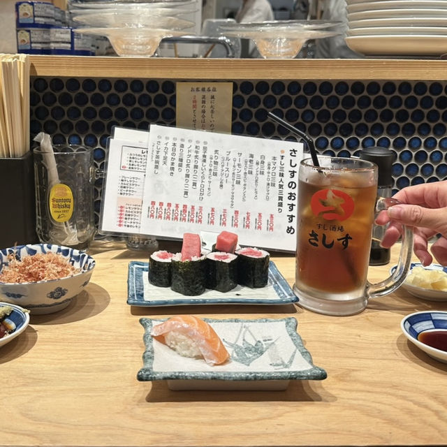 【大阪梅田】リーズナブル且つうまい寿司が食べたいなら！📍すし酒場さしす 