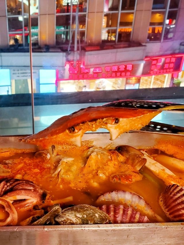 韓國大熱🔥特長50cm韓式海鲜鍋🥘🦀韓國網紅推介美食