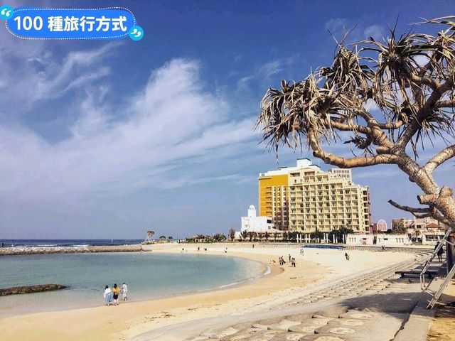 日本沖繩-欣賞夕陽與購物玩樂的北谷落日沙灘