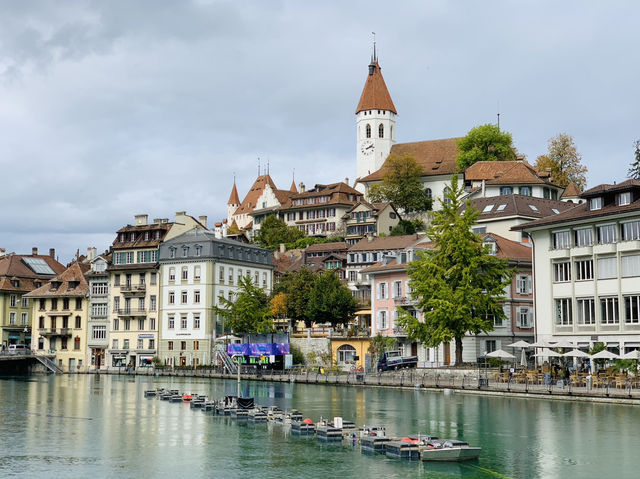 Tranquil Beauty: Exploring Thun in the Gentle Drizzle