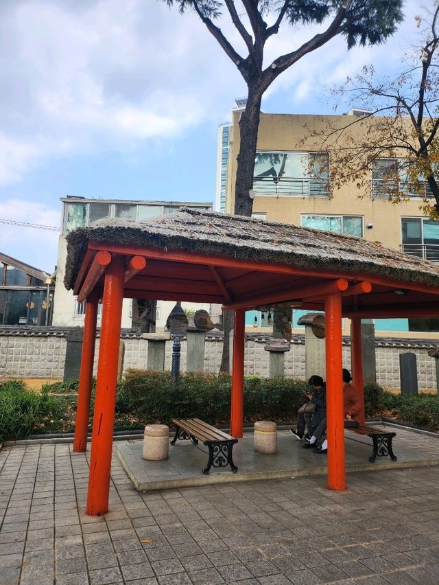 은행잎 가득히 떨어져 가을느낌 가득한 감영공원🌳