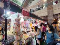 Hidden food and art market in a hipster district