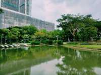 泰國曼谷市中心著名城市綠洲湖泊公園景點：朱拉隆功大學百年世紀公園，歐式園林藝術風格，適合打卡拍照📸親子遊