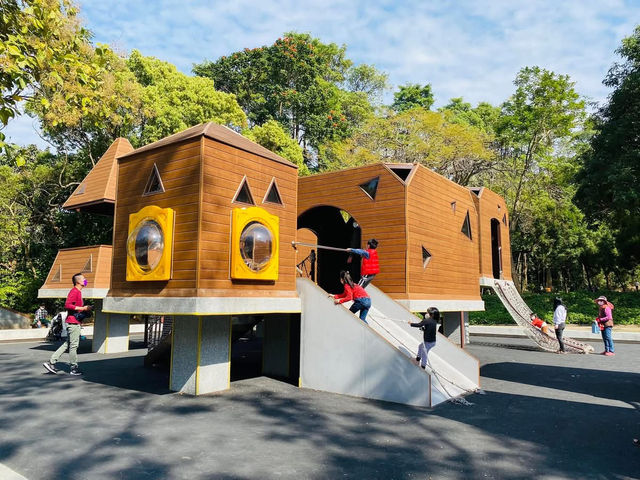 嘉義公園 遛小孩必訪‼️三大特色遊戲場一次滿足 太空城堡、樹屋尋寶好玩又好拍
