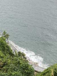 在這兒看海，看大梅沙海濱棧道，原來也很美🤩🤩