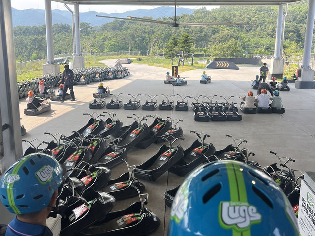韓國🇰🇷 - 釜山 刺激好玩的斜坡滑車體驗 Luge 