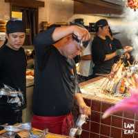 ร้านญี่ปุ่นเปิดใหม่ใช้การย่างซีฟู้ดแบบโรบาทายากิ