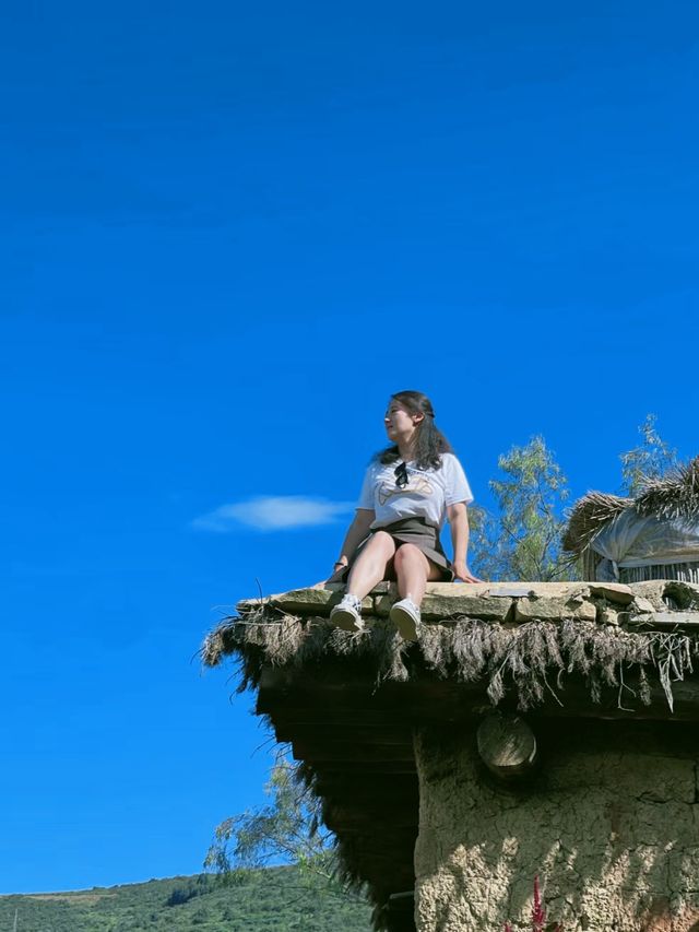 曲靖漫遊瀘西秋日小眾旅行城子村上房揭瓦