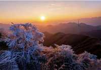 廣東也能看雪啦冰掛霧淞+雲海雪景。
