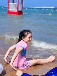 天津帶娃挖沙、泡海澡！連去7年還是很喜歡