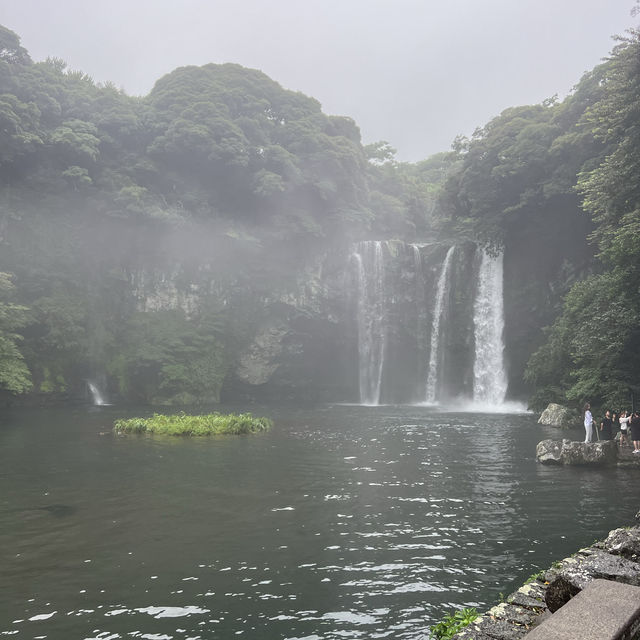 Cheonjiyeon Waterfall Jeju South Korea